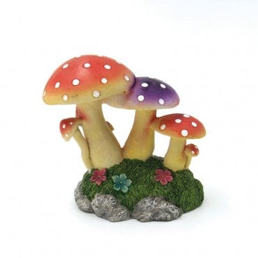 Hugo Fairy Mushrooms 11x8x10cm