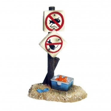 Hugo No Fishing Sign