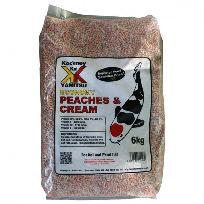 Kockney Koi  Economy Peaches and Cream Fish Food 6kg
