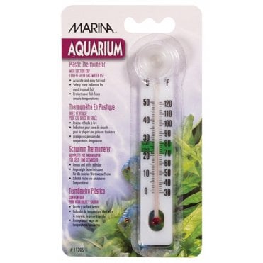 Marina Liquid Crystal Plastic Thermometer Centigrade Fahrenheit