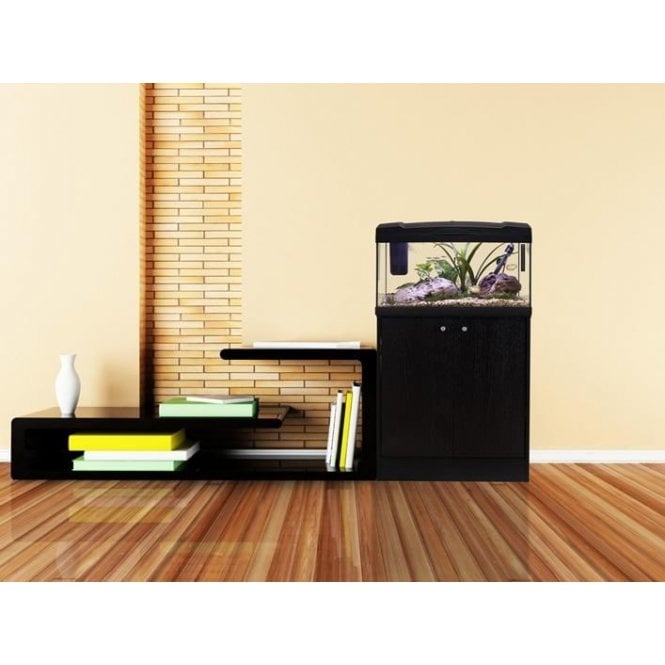 Marina  Premium 54 2 Door - Cabinet Only - Black/Black Ash