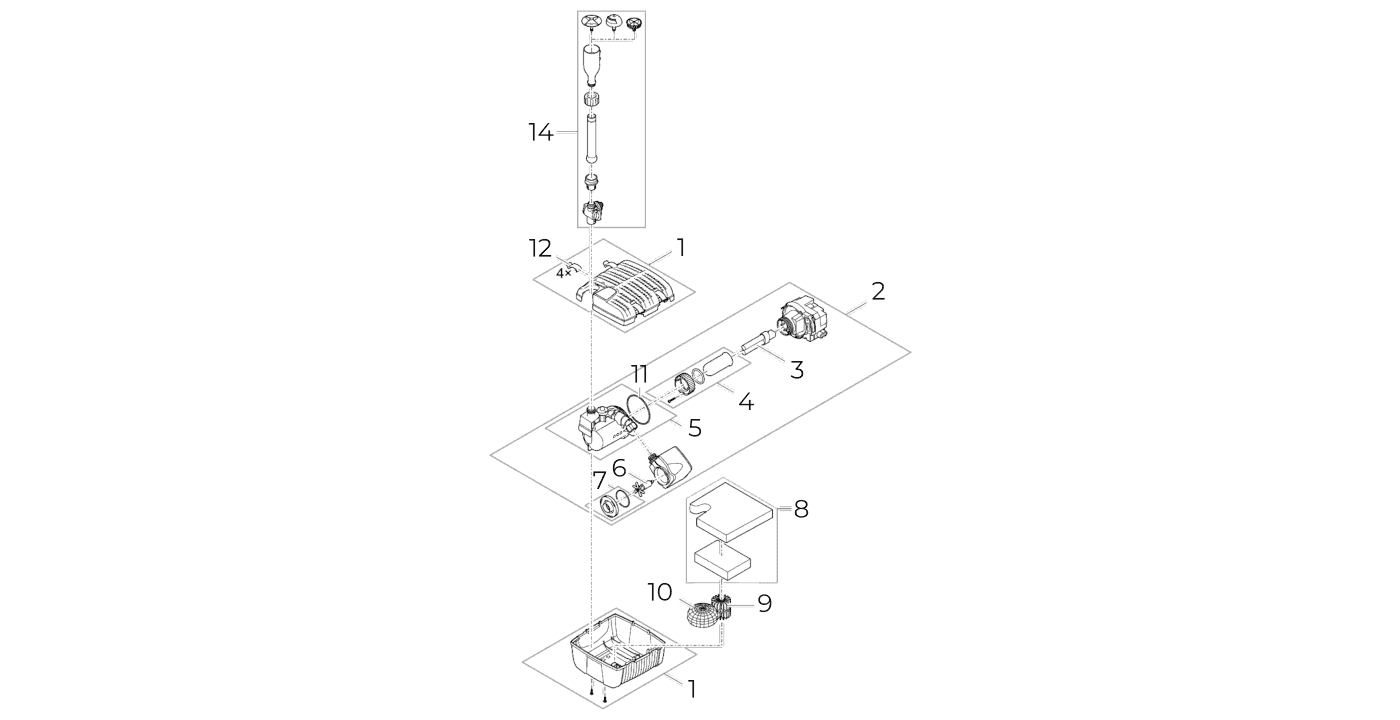 Oase Filtral UVC 1500 and Fountain Set Spare Parts