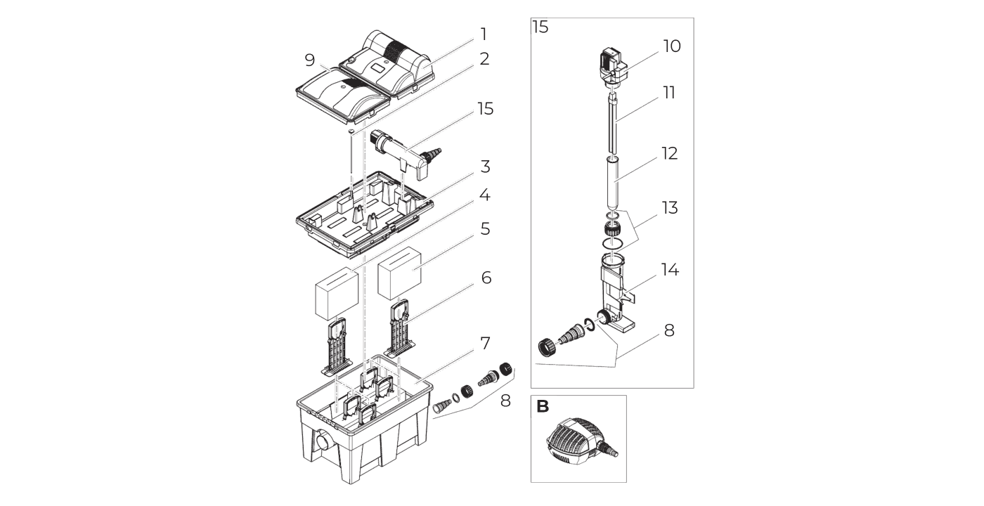 Oase BioSmart UVC 16000 Spare Parts