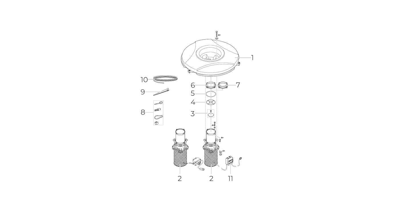 AirFlo 1.5 kW / 230 V Spare Parts