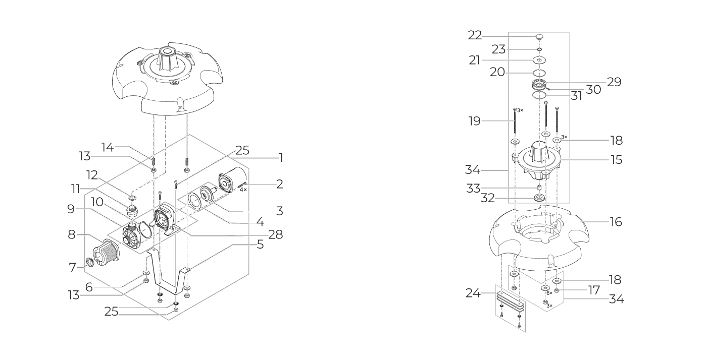 Oase PondJet Eco Spare Parts