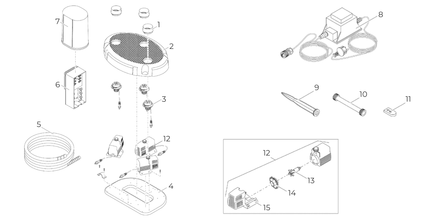 Oase Water Trio Spare Parts
