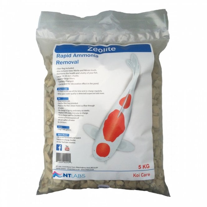 NT LABS Koi Care Zeolite With Filter Bag - 5kg