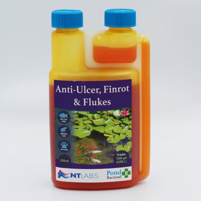 NT LABS Pond Anti-Ulcer, Fin-Rot & Flukes - 1 Litre