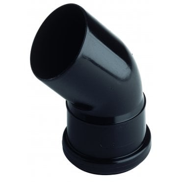Connection elbow black DN110/45