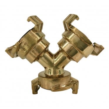 Quick coupler Y-distributor