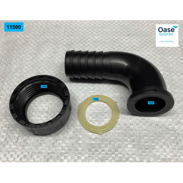 90 elbow 1" + nut + gasket
