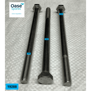Hexagon bolt V2A DIN 931 M8 x 130