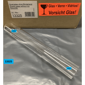Quartz glass D44 x 298 without rim