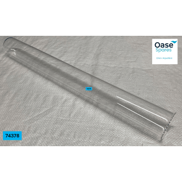 Quartz glass D44 x 429 with rim