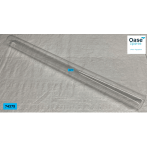 Quartz glass D44 x 550 with rim