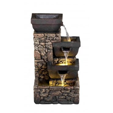 Solar Bowls on Stone Wall
