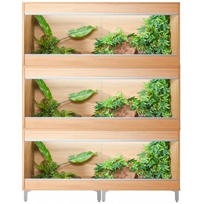 VivExotic Repti-Home Vivarium Large Three Tier Oak Bundle