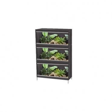 Repti-Home Vivarium Medium Three Tier Grey Bundle