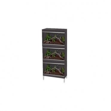 Repti-Home Vivarium Small Three Tier Grey Bundle
