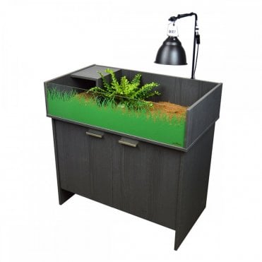 Viv Exotic Tortoise Table & Cabinet Grey 90cm Bundle