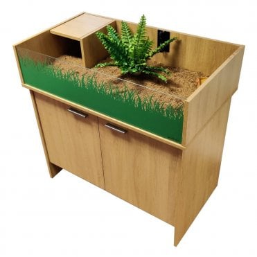 Viv Exotic Tortoise Table & Cabinet Oak 90cm Bundle